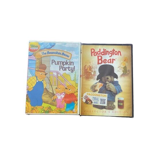 Paddington Bear collectors edition Bernstein bears pumpkin party DVDs￼ sealed - Picture 1 of 6